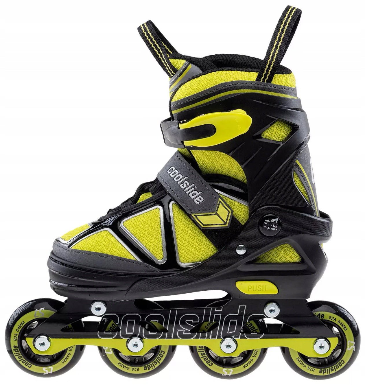 Verstellbare Rollschuhe CoolSlide Butters YB, gelb 