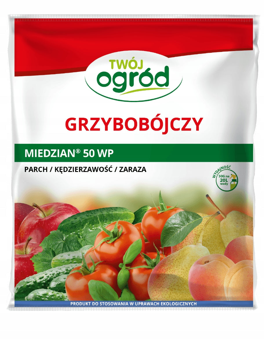 COPPER 50 WP 100G fungicidal scab curliness blight fruit vegetables Packaging status original