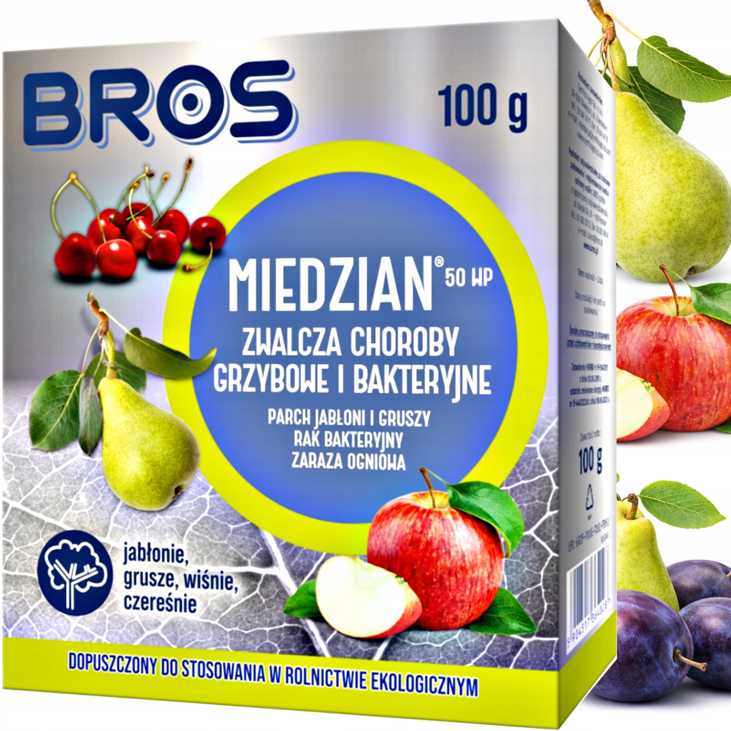COPPER 50 WP FIGHTS CHERRY FRUIT DISEASES FUNGICIDE 100g BROS