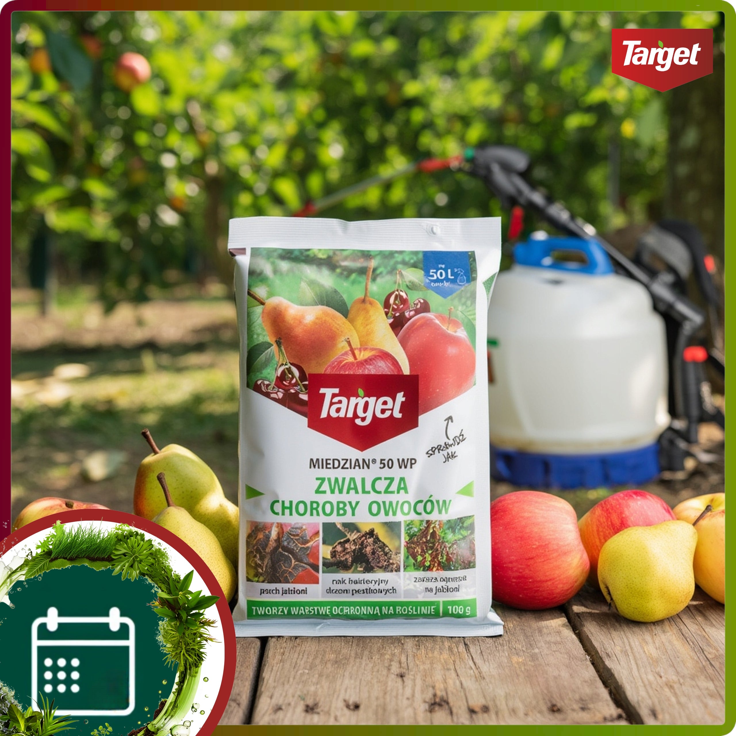 COPPER 50 WP Target Spray Fights Fruit Diseases Parch Plague Cancer 300G Form powder