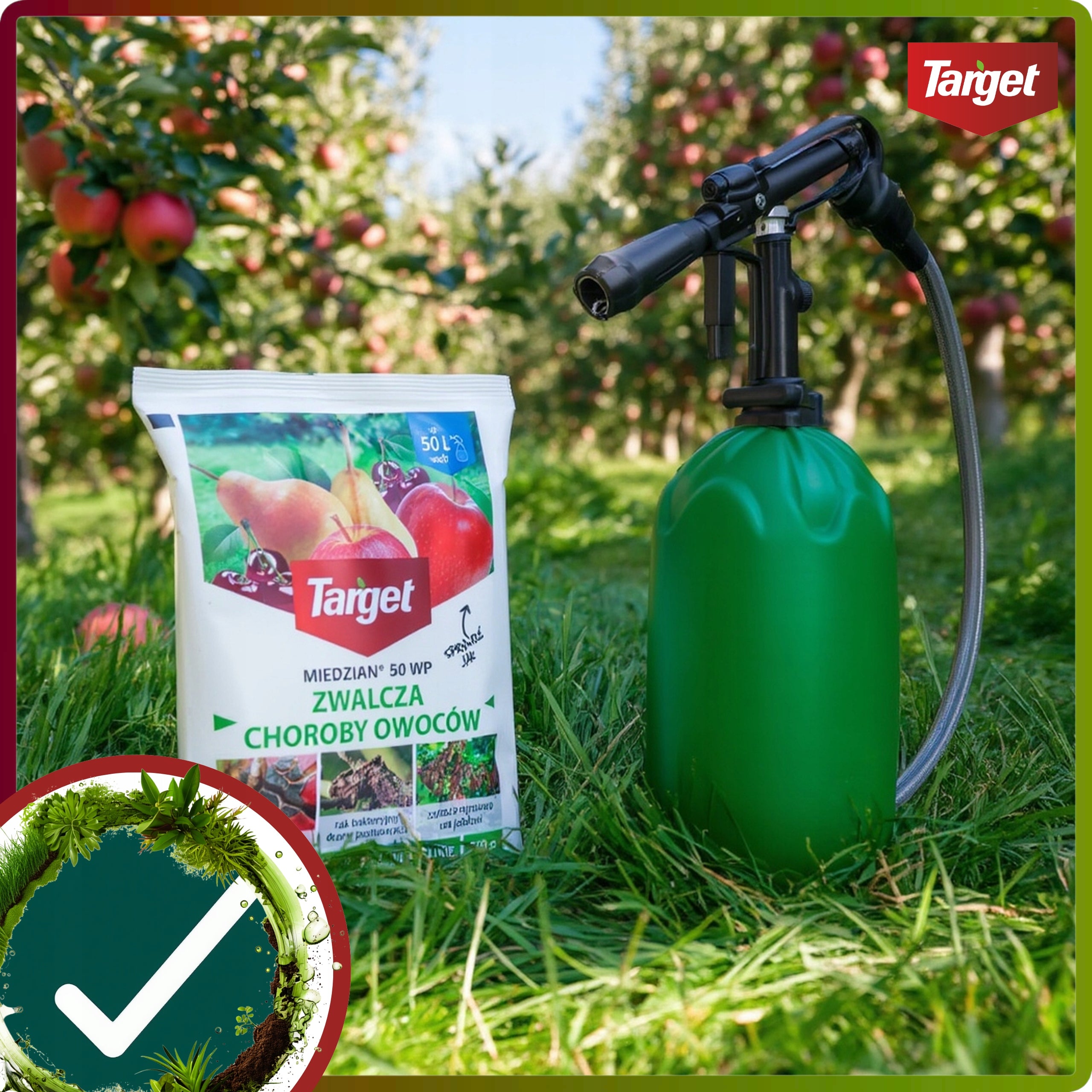 COPPER 50 WP Target Spray Fights Fruit Diseases Parch Plague Cancer 300G Manufacturer Target