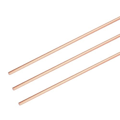 COPPER BAR ROUND 0 8 MM 320 PURE METAL SET OF 3 PCS. Brand no brand