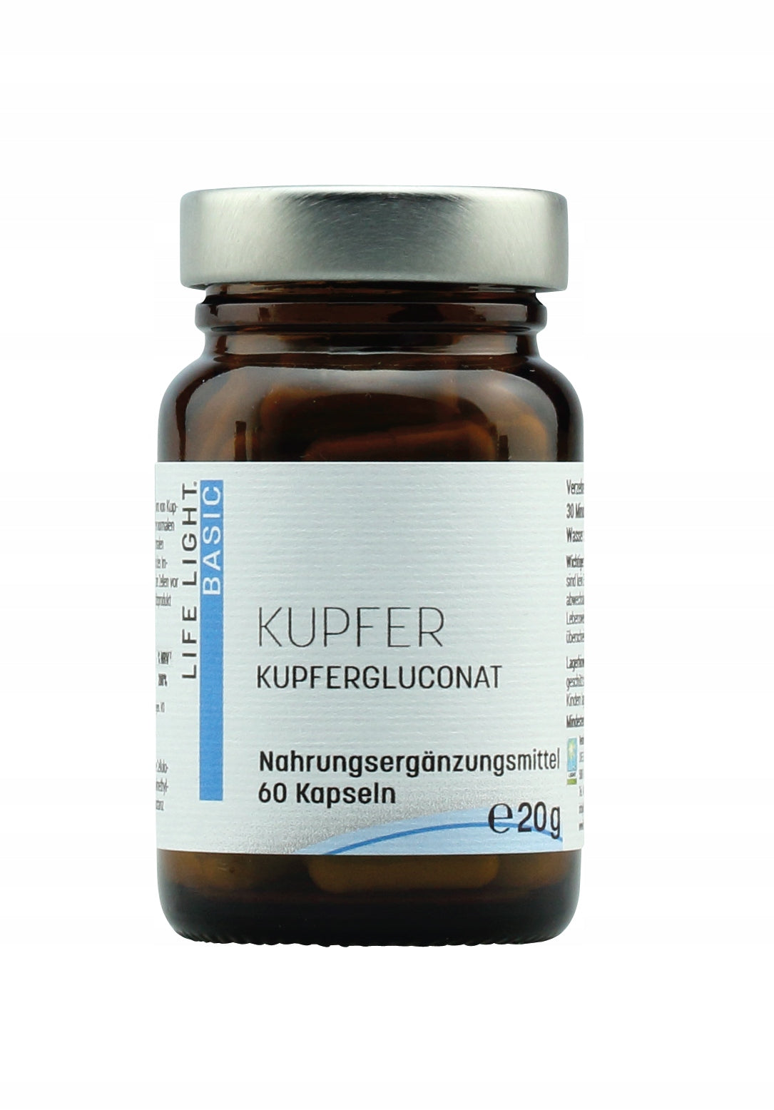 COPPER LIFE LIGHT 60 CAPSULES|COPPER GLUCONATE II - 2 MG