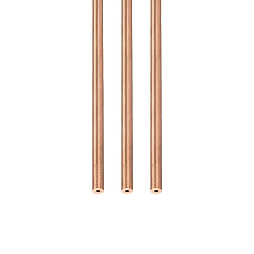 COPPER PIPE 3X1MM 300MM SET OF 3PCS DIY MACHINES METAL DECORATION Brand no brand