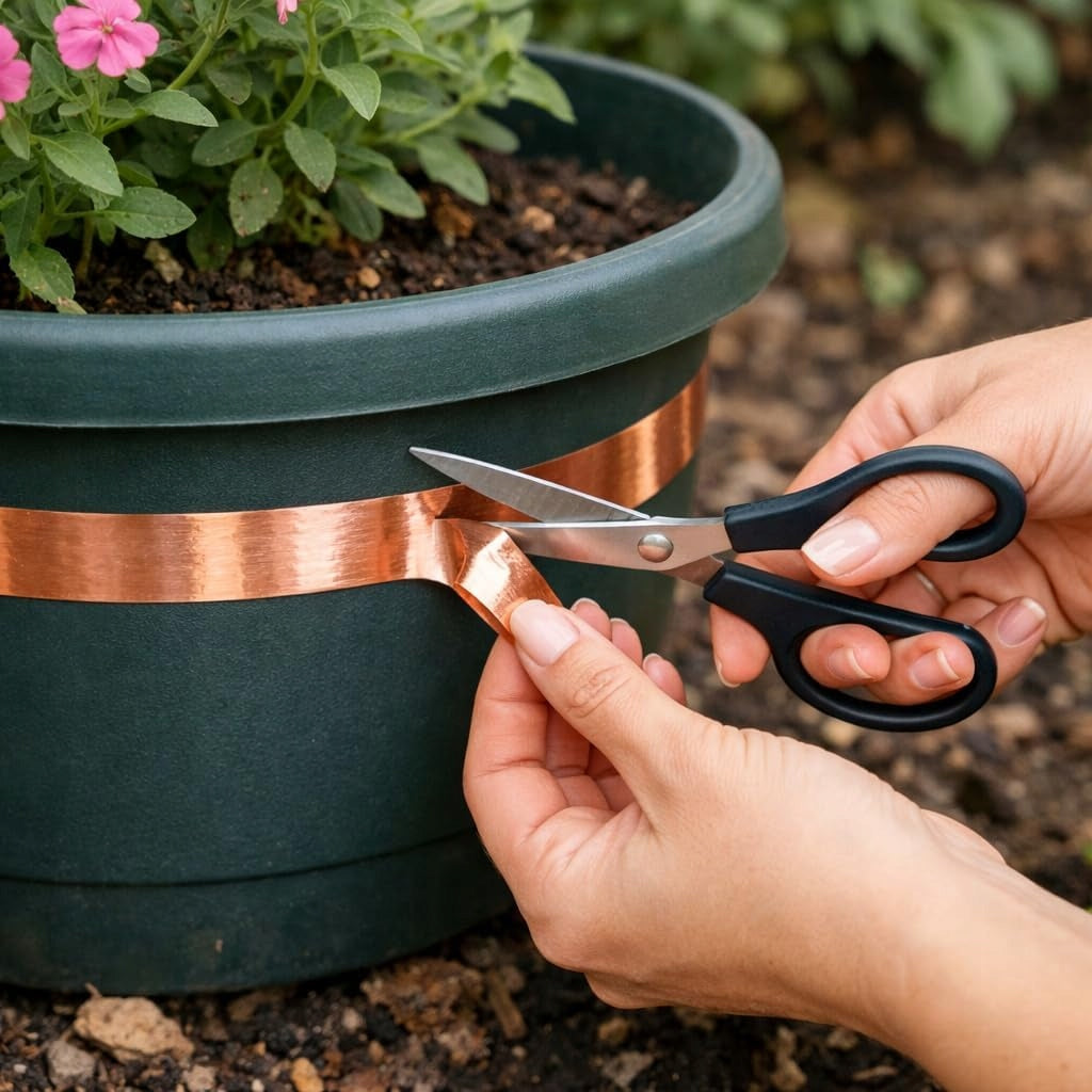 COPPER TAPE FOR SELF-ADHESIVE SNAILS REPELLING AGAINST SNAILS 10M Packaging status original
