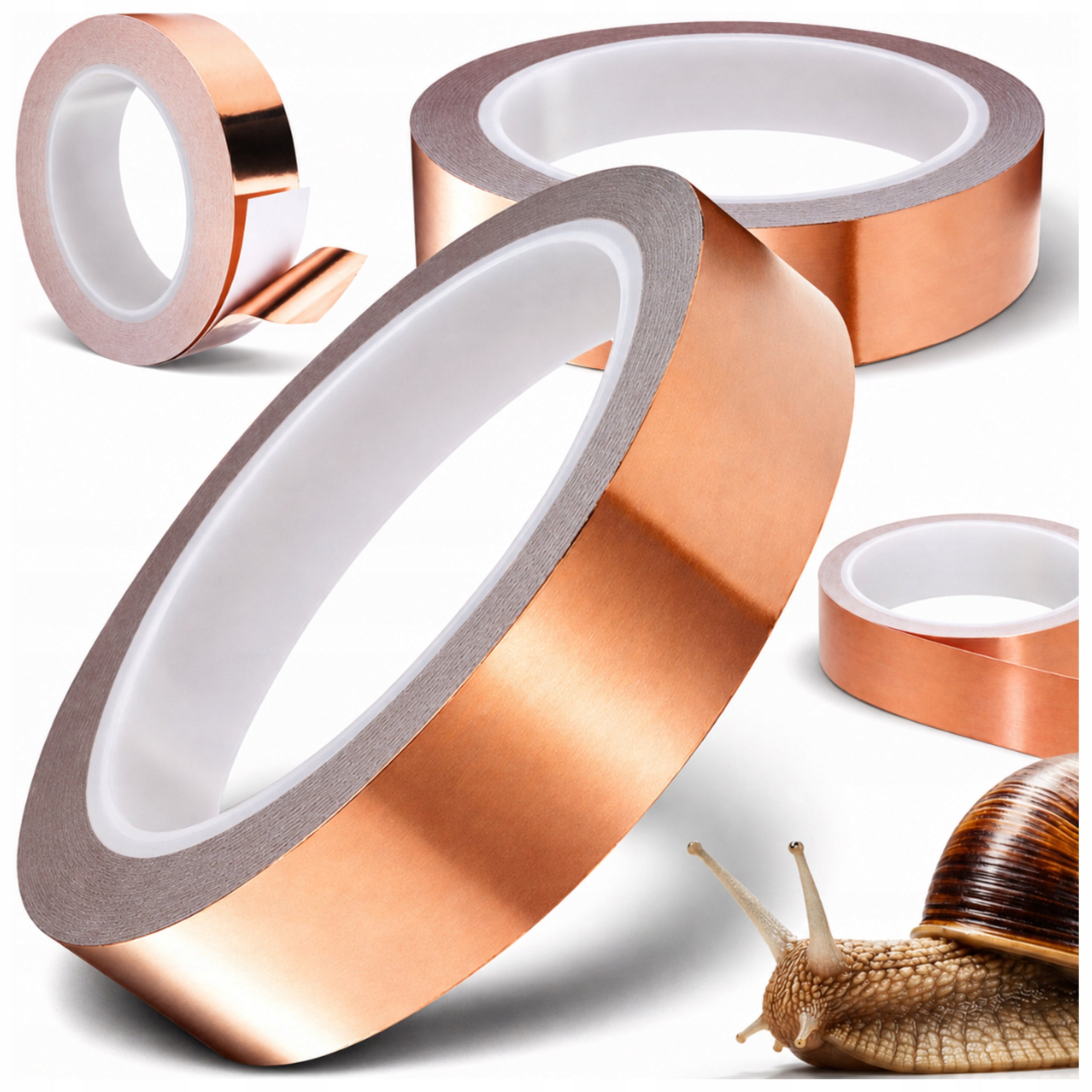 COPPER TAPE FOR SELF-ADHESIVE SNAILS REPELLING AGAINST SNAILS 10M