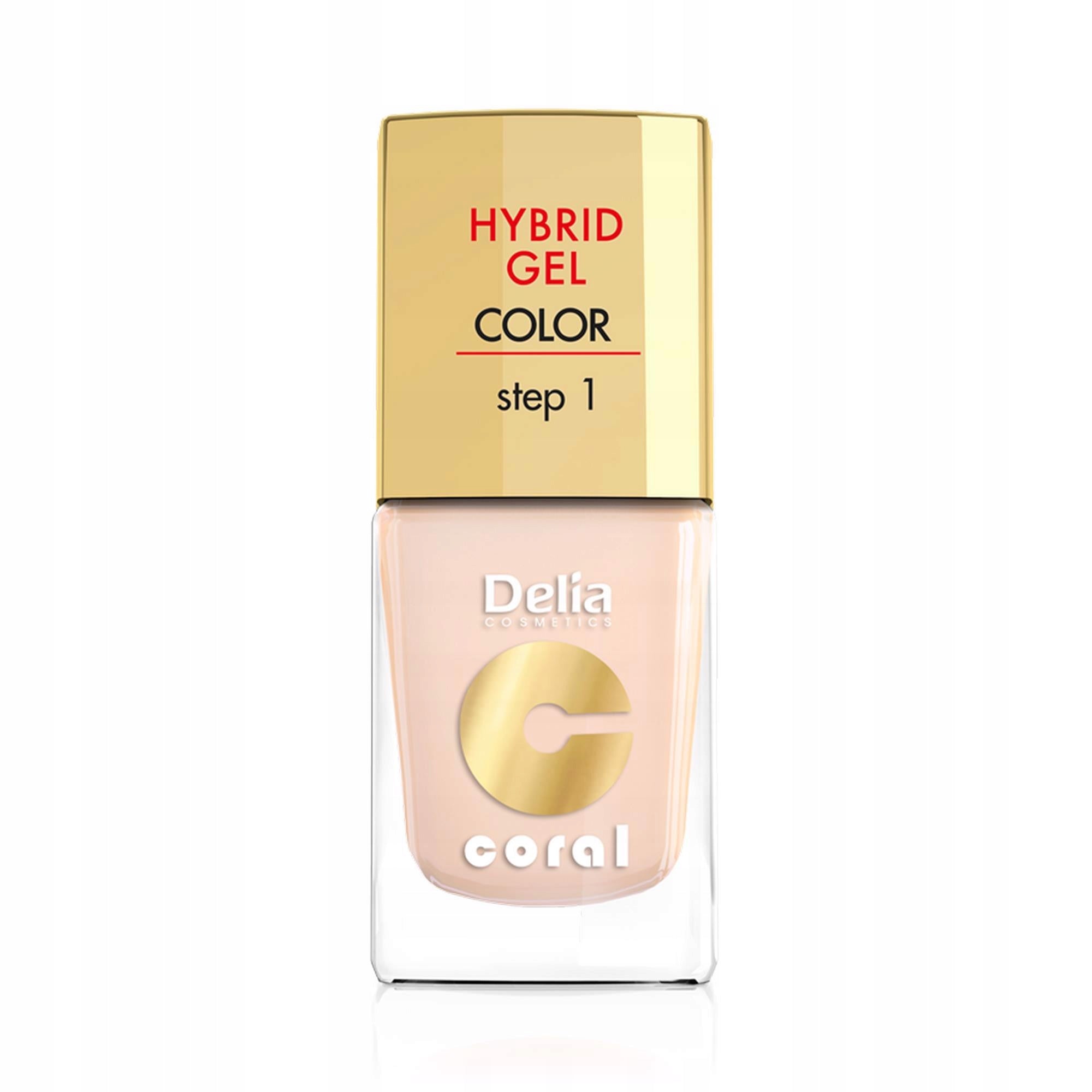 Gel-Nagellack Delia Cosmetics Coral Hybrid Step1 11 ml, 20 Elfenbein 