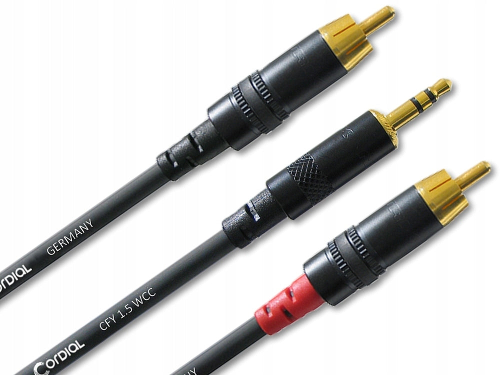 Cordial, Aux 3.5 mm/RCA, 1.5 m