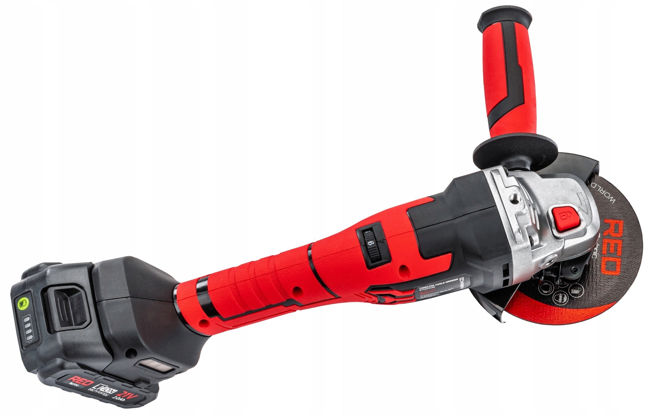 CORDLESS ANGLE GRINDER DIAX ANGLE CHARGER SET 2AKU 10DISC Packaging status original