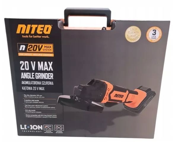 CORDLESS ANGLE GRINDER NITEO TOOLS 20V MAX SYSTEM