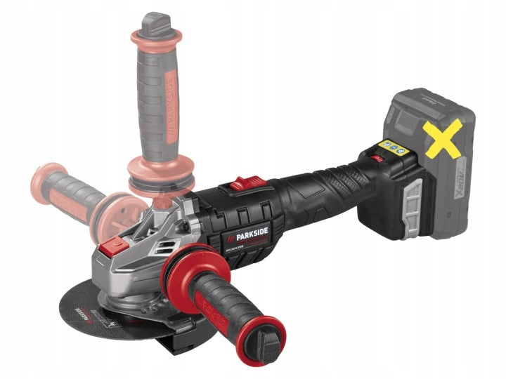 CORDLESS ANGLE GRINDER PARKSIDE PPWSA 20-Li A1 + SUITCASE Packaging status original