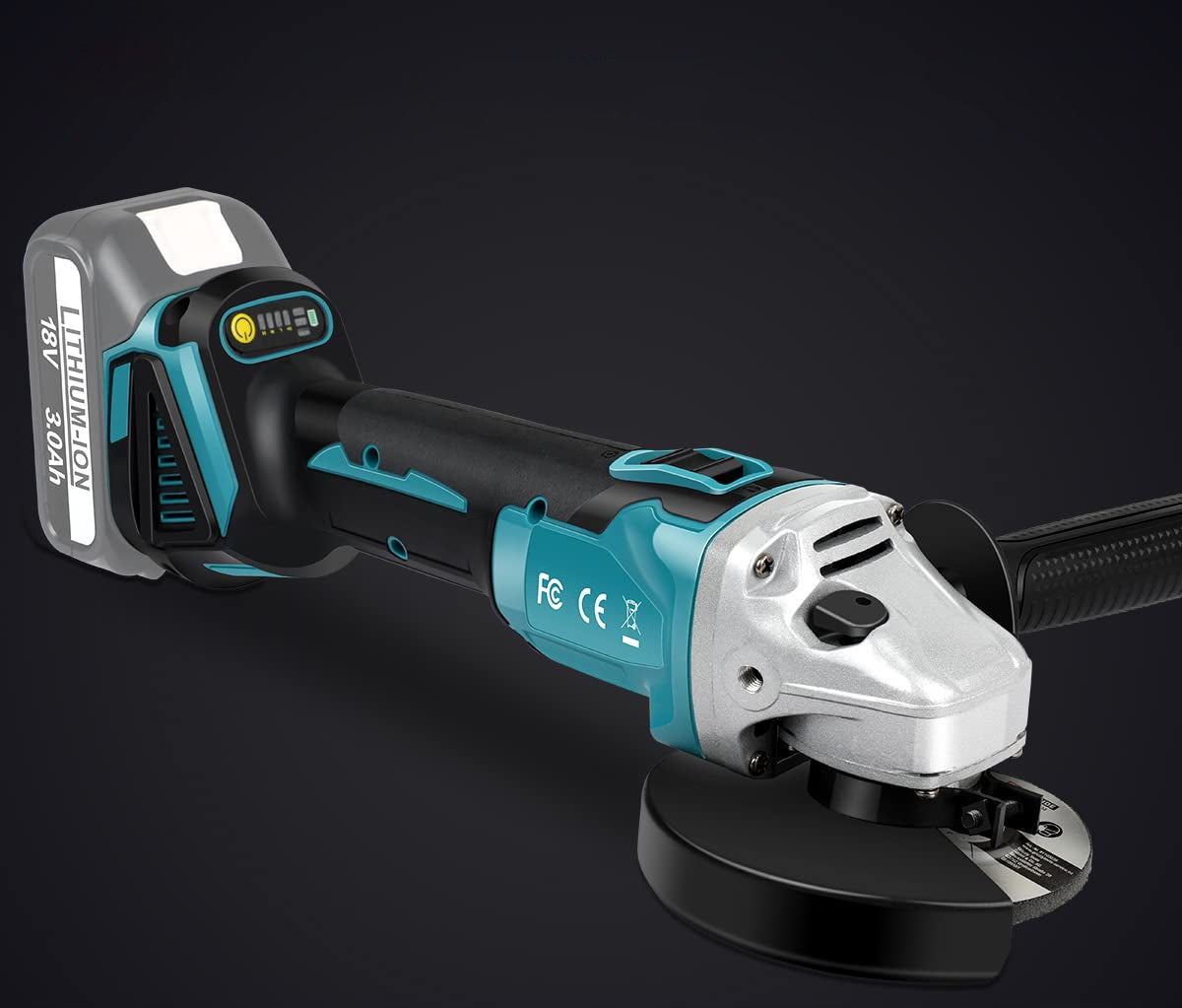CORDLESS ANGLE GRINDER POWERFUL 125MM 1000W RILBSTIX Manufacturer code AKA-BO-21