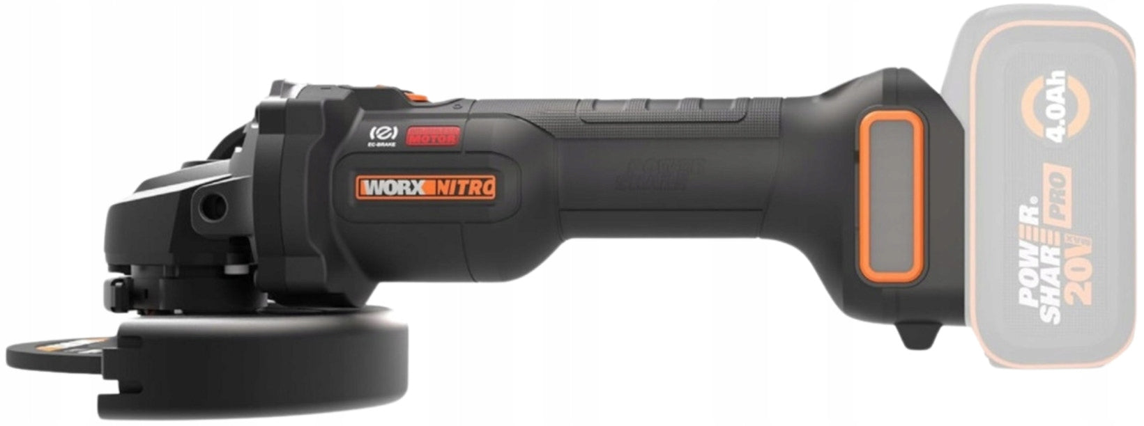 CORDLESS ANGLE GRINDER Worx WX814.9 NITRO 125 mm Packaging status original