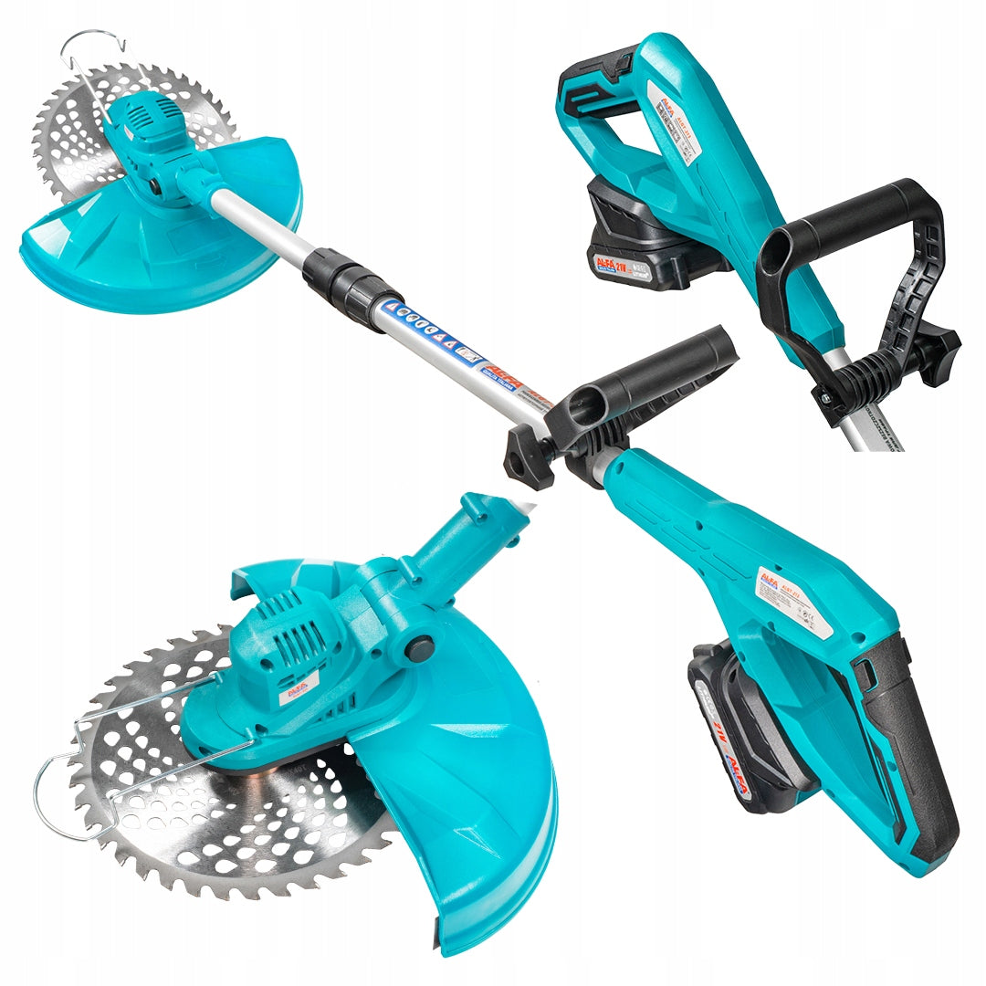 CORDLESS BRUSHLESS ELECTRIC BRUSH CUTTER 2x21V Tool weight 2 kg