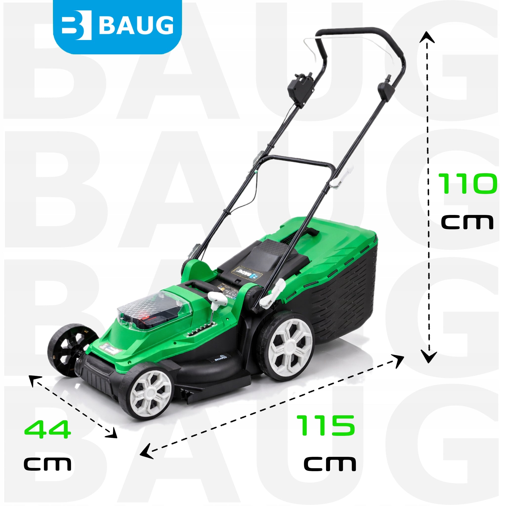 CORDLESS BRUSHLESS LAWN MOWER 2x AKU 4.0AH SOLID STRONG Manufacturer code B4361