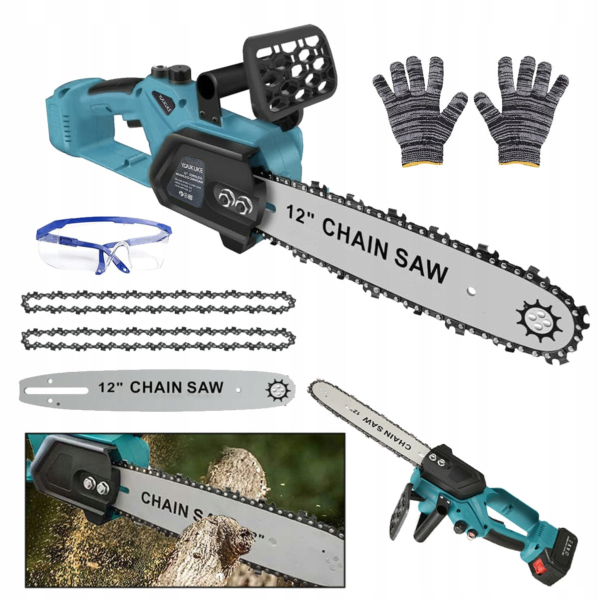 CORDLESS CHAINSAW 12” 18-21V TREE BRANCH SAW Manufacturer code 6953133267137