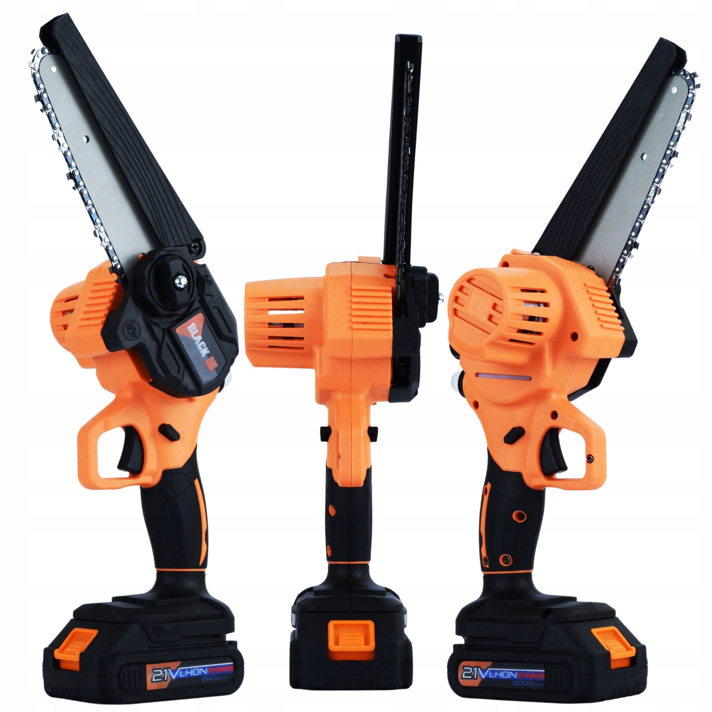 CORDLESS CHAINSAW 150MM 2 AKU 21V 2X GUIDE +FREEBIE Power supply rechargeable battery