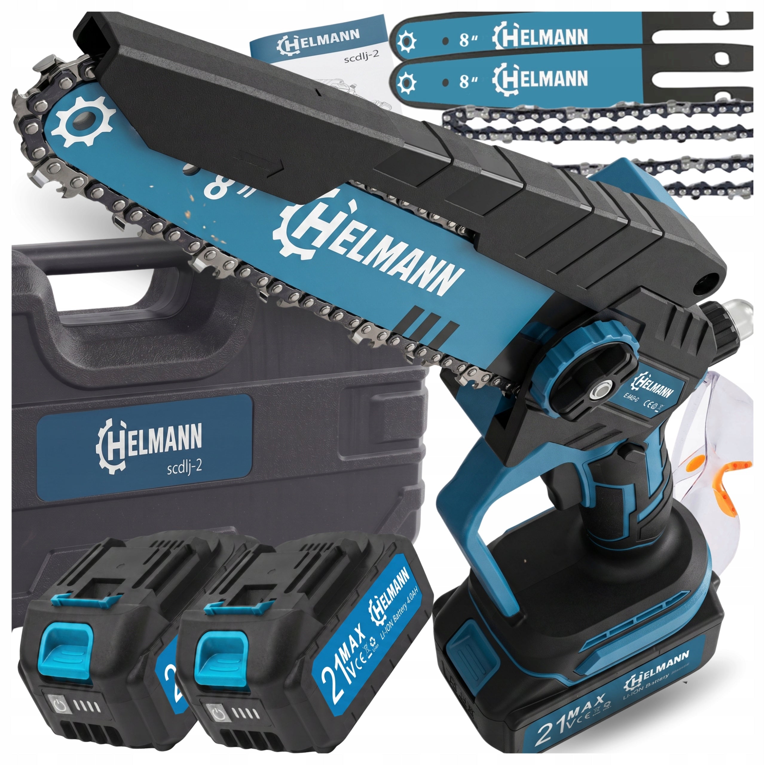 CORDLESS CHAINSAW 8" BRUSHLESS HAND BRANCH SAW 4AH Manufacturer code Mocna PROFESJONALNA Pilarka Elektryczna Mini
