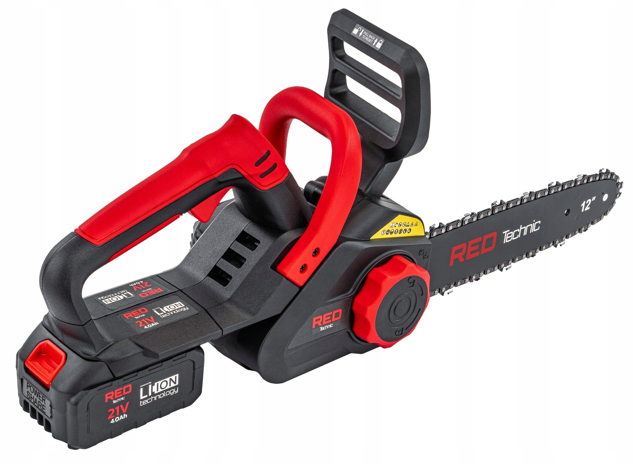 CORDLESS CHAINSAW BRANCH SAW 2x AKU 4AH + 2x CHAIN Chain pitch ('') 1/4"