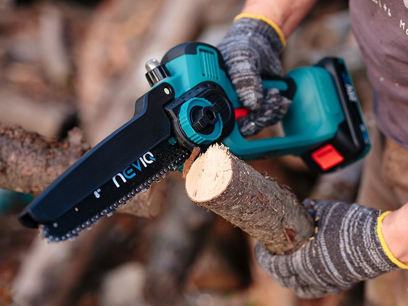 CORDLESS CHAINSAW BRANCH SAW TREE SAW 8" 2 x AKU Packaging status original