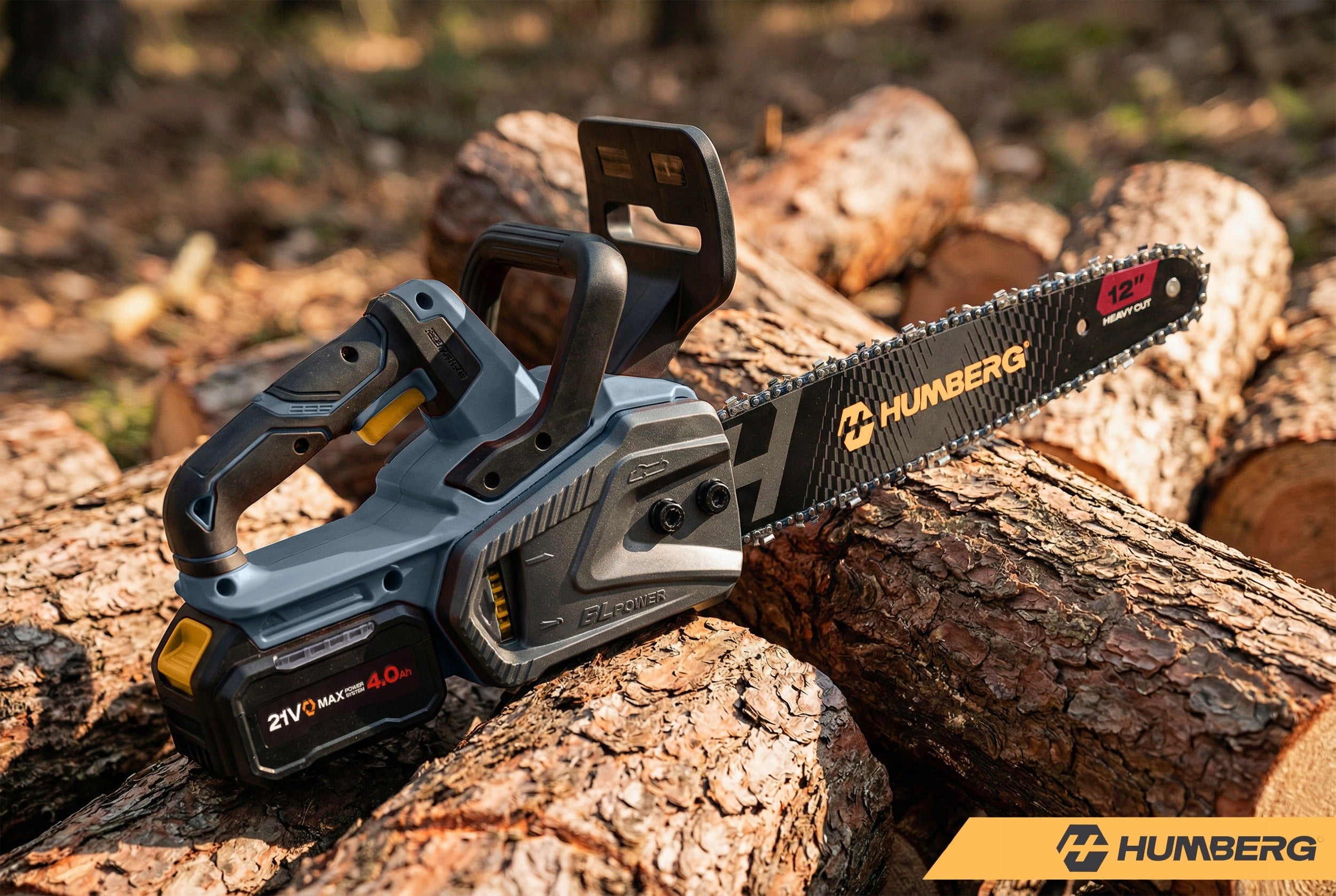 CORDLESS CHAINSAW BRUSHLESS 12" inches + 2x aku 4AH Packaging status original