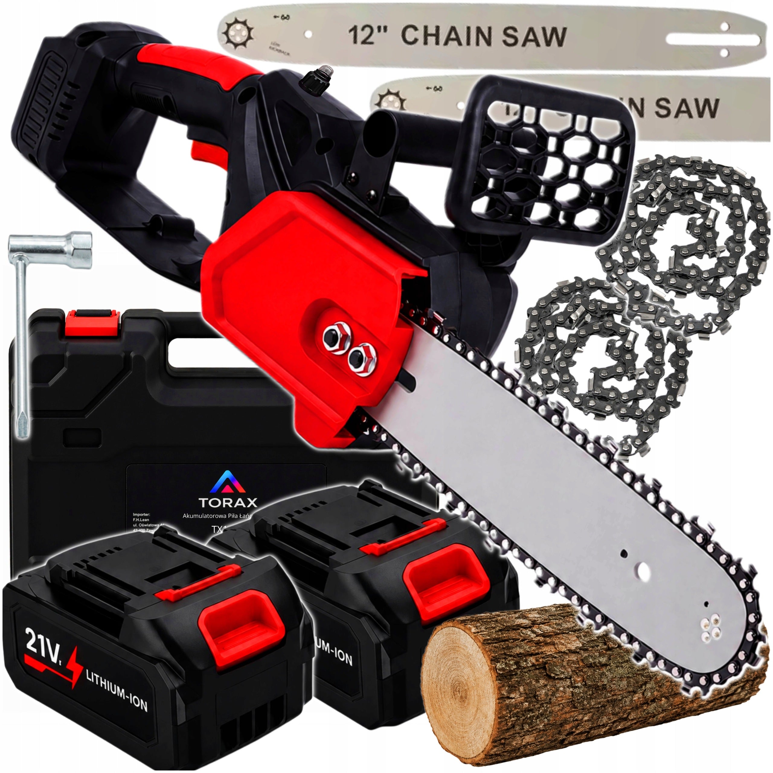 CORDLESS CHAINSAW BRUSHLESS BRANCH SAW 12" 2xAKU