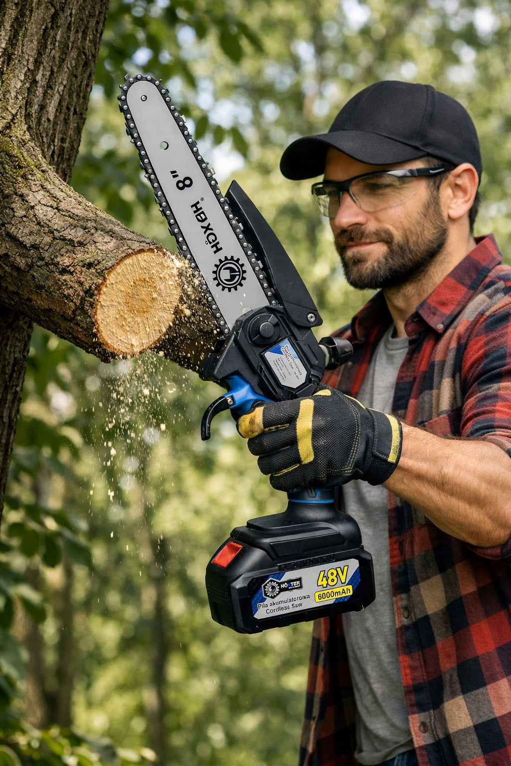 CORDLESS CHAINSAW FOR BRANCH SAW OIL 6" 8" 2 AKU BRANCH Manufacturer code 4870