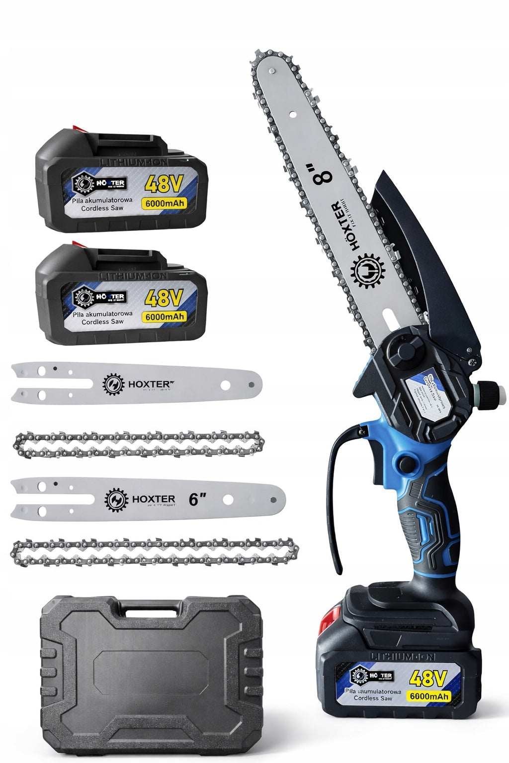 CORDLESS CHAINSAW FOR BRANCH SAW OIL 6" 8" 2 AKU BRANCH