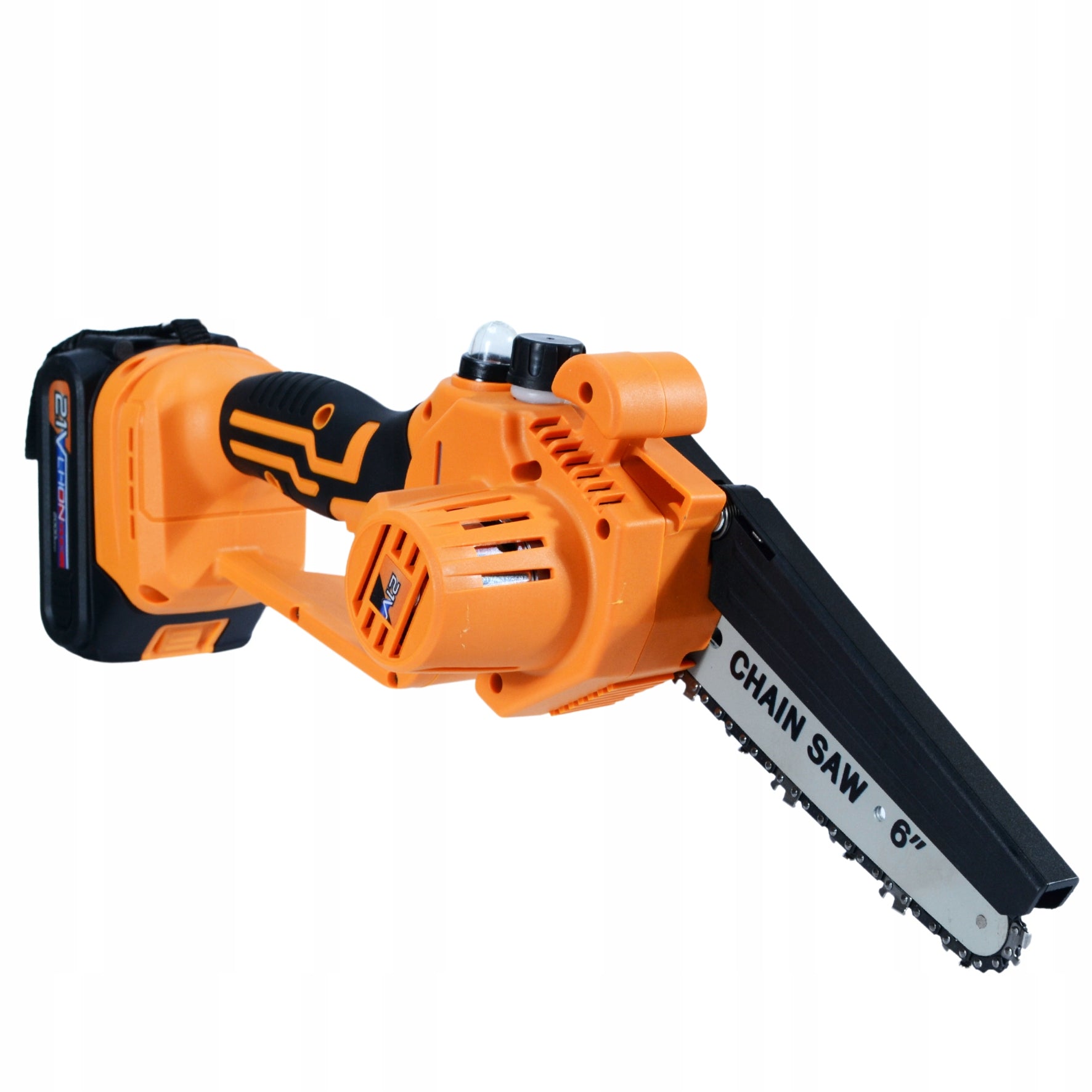 CORDLESS CHAINSAW FOR TREE 6 inches 2x AKU LUBRICATION Brand Black