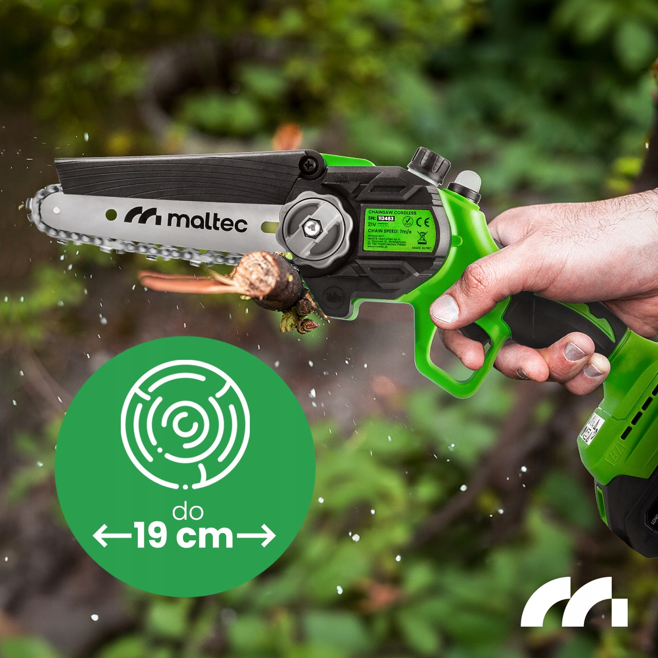 CORDLESS CHAINSAW MINI BRANCH SAW 2xAKU 6" 8" SET Manufacturer code Mini Pilarka Łańcuchowa 112483