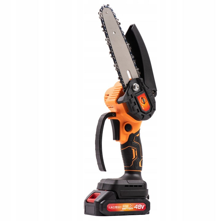 CORDLESS CHAINSAW MINI SAW 2x STRONG SCYTHE Power supply rechargeable battery