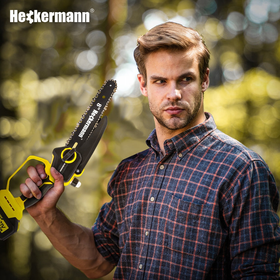 CORDLESS CHAINSAW MINI SAW BRANCH BATTERY 4000mAh Guide length 20 cm