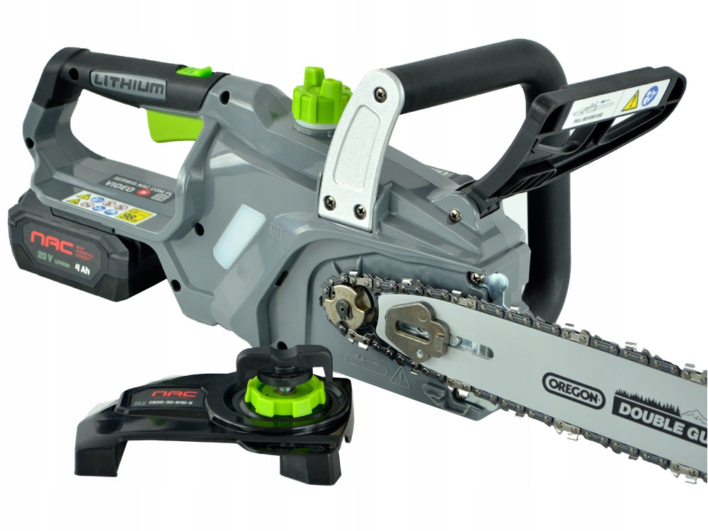 CORDLESS CHAINSAW NAC 20 V 4 AH 30 CM OREGON ACCESSORIES Manufacturer code 40337