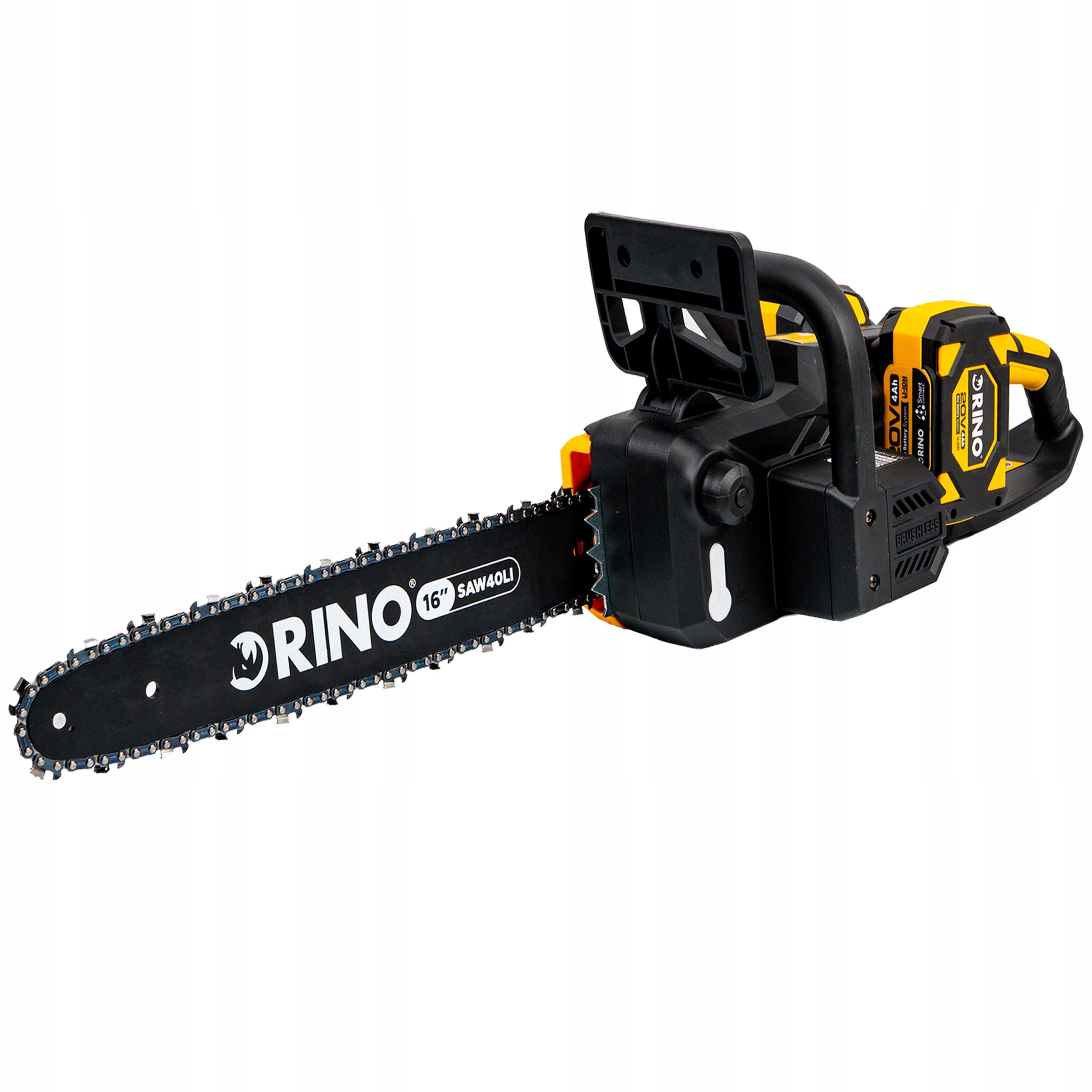 CORDLESS CHAINSAW WOOD SAW +2X BATTERY 4AH RINO 40V Power supply rechargeable battery