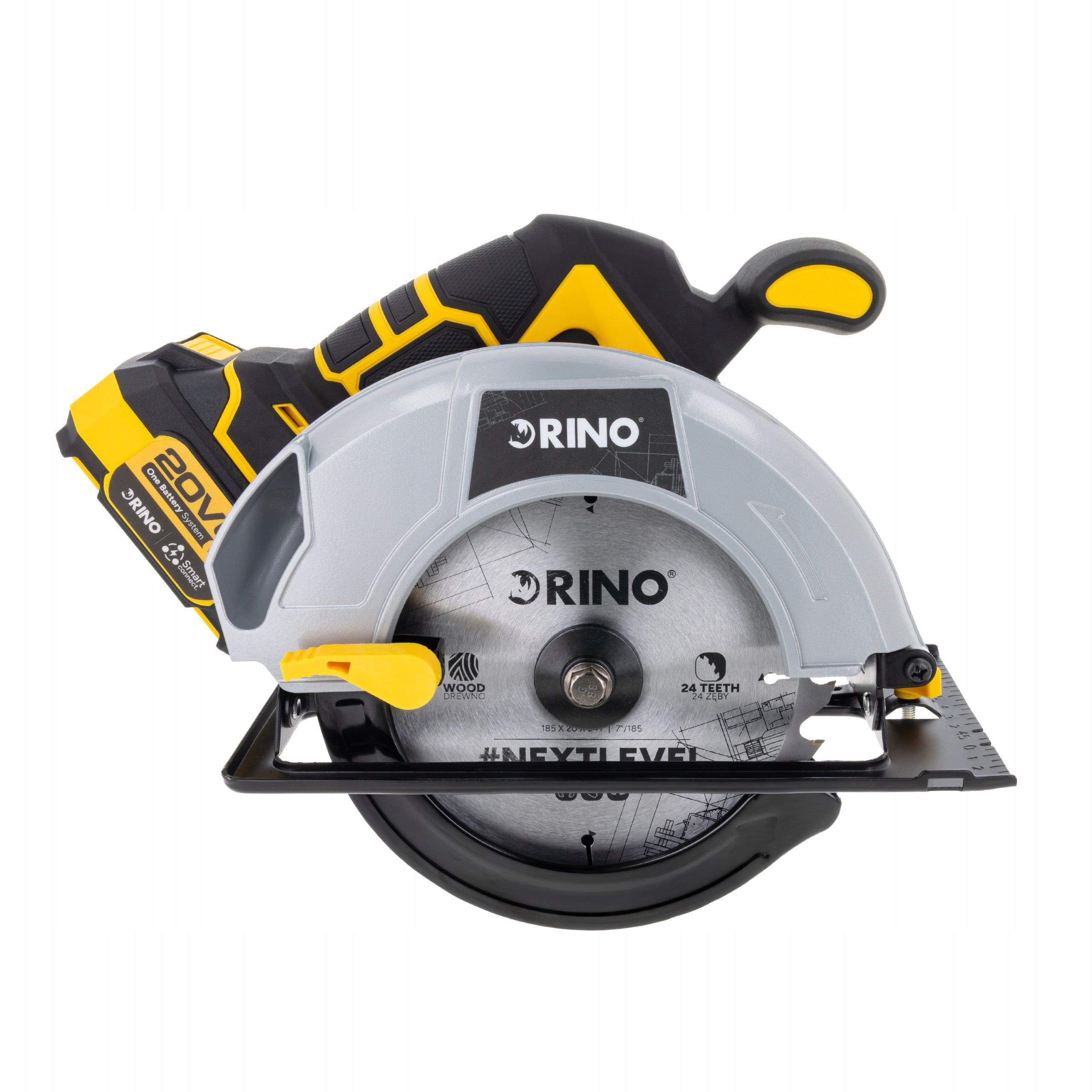 CORDLESS CIRCULAR SAW HAND SAW 185 MM 20 V 2X BATTERY 4 AH Brand no brand