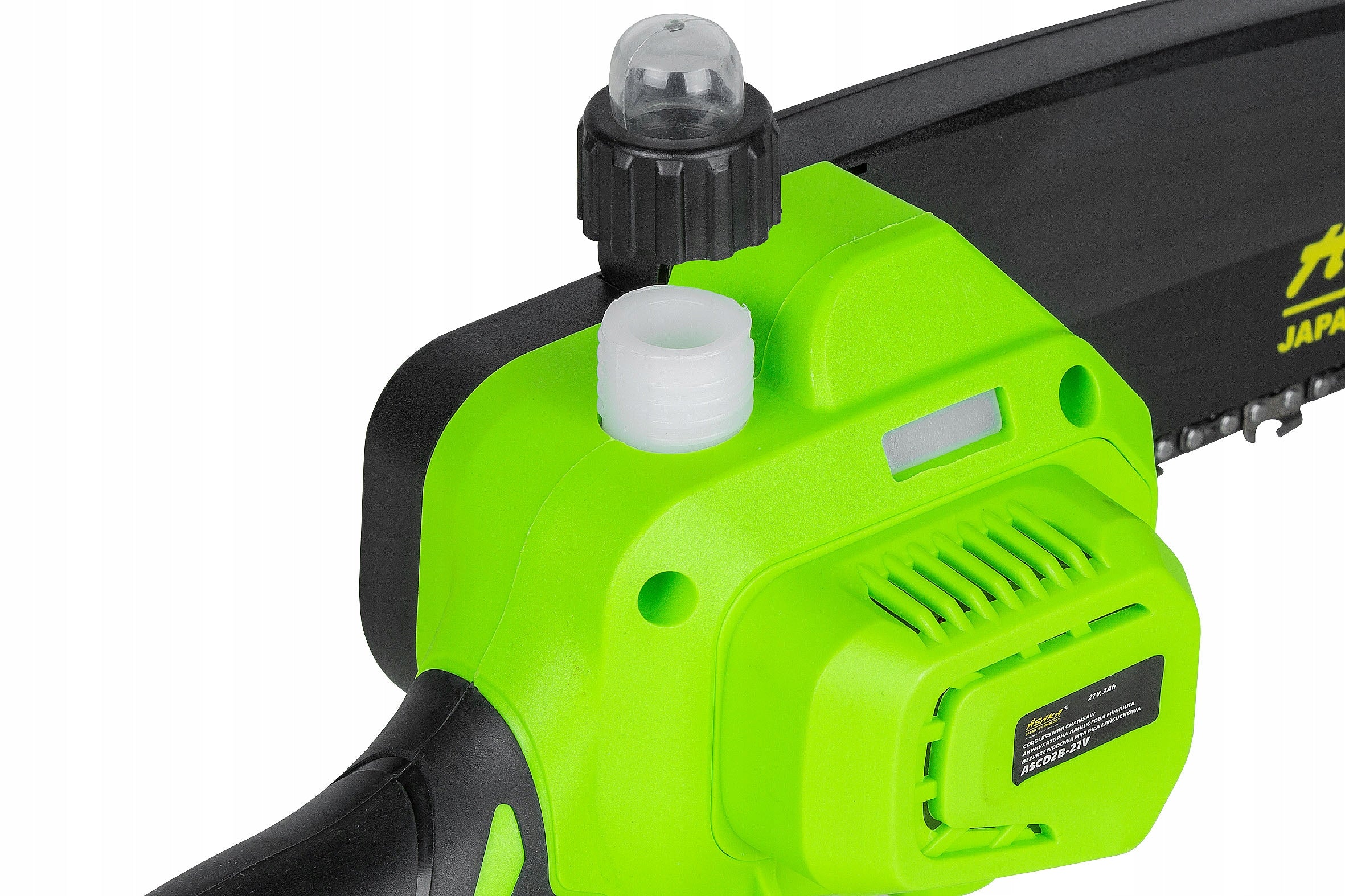 CORDLESS Chainsaw 8" BRUSHLESS Chain Lubrication 2 Bat Chain speed 24 m/s