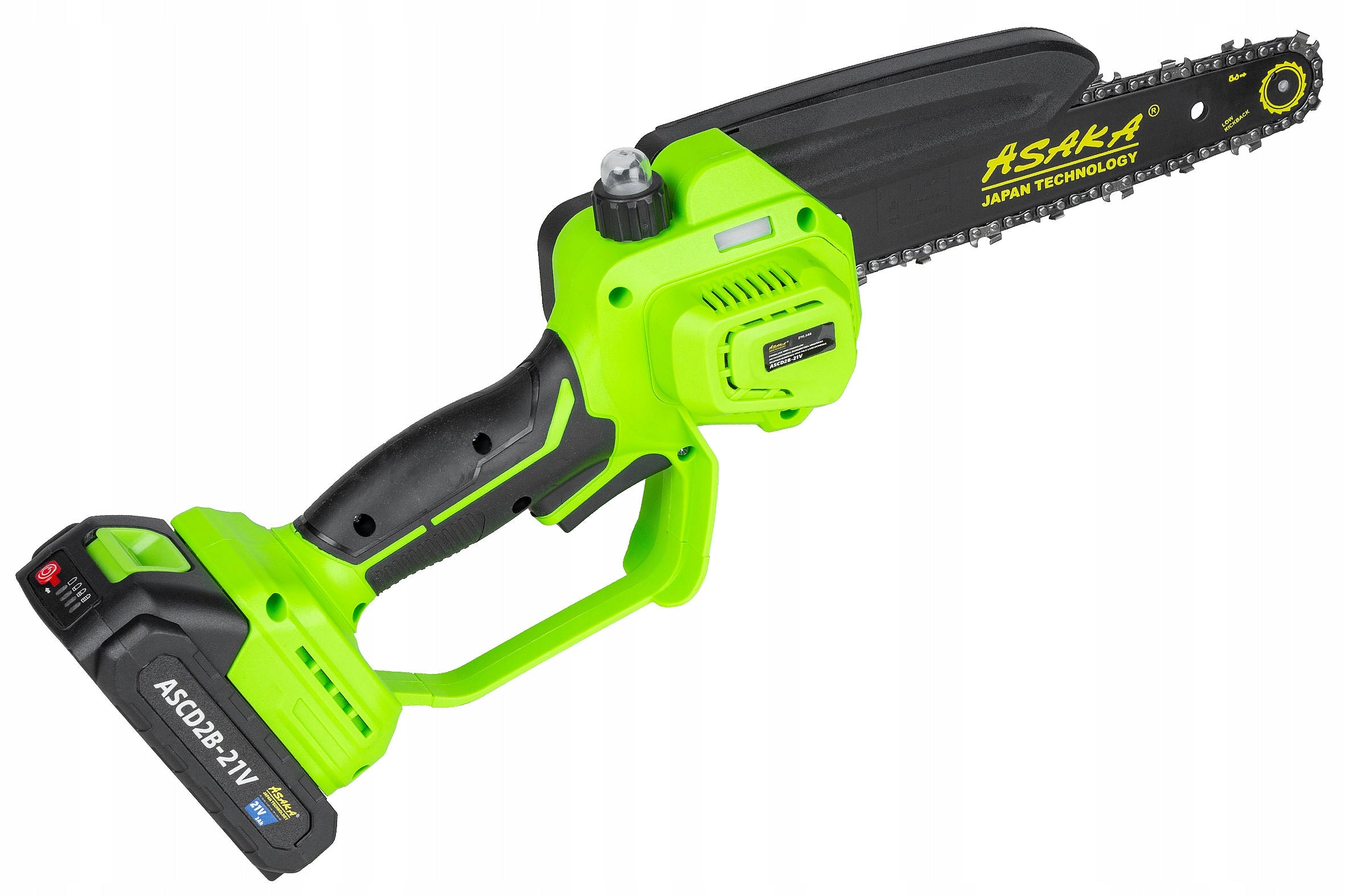CORDLESS Chainsaw 8" BRUSHLESS Chain Lubrication 2 Bat Guide length 20 cm