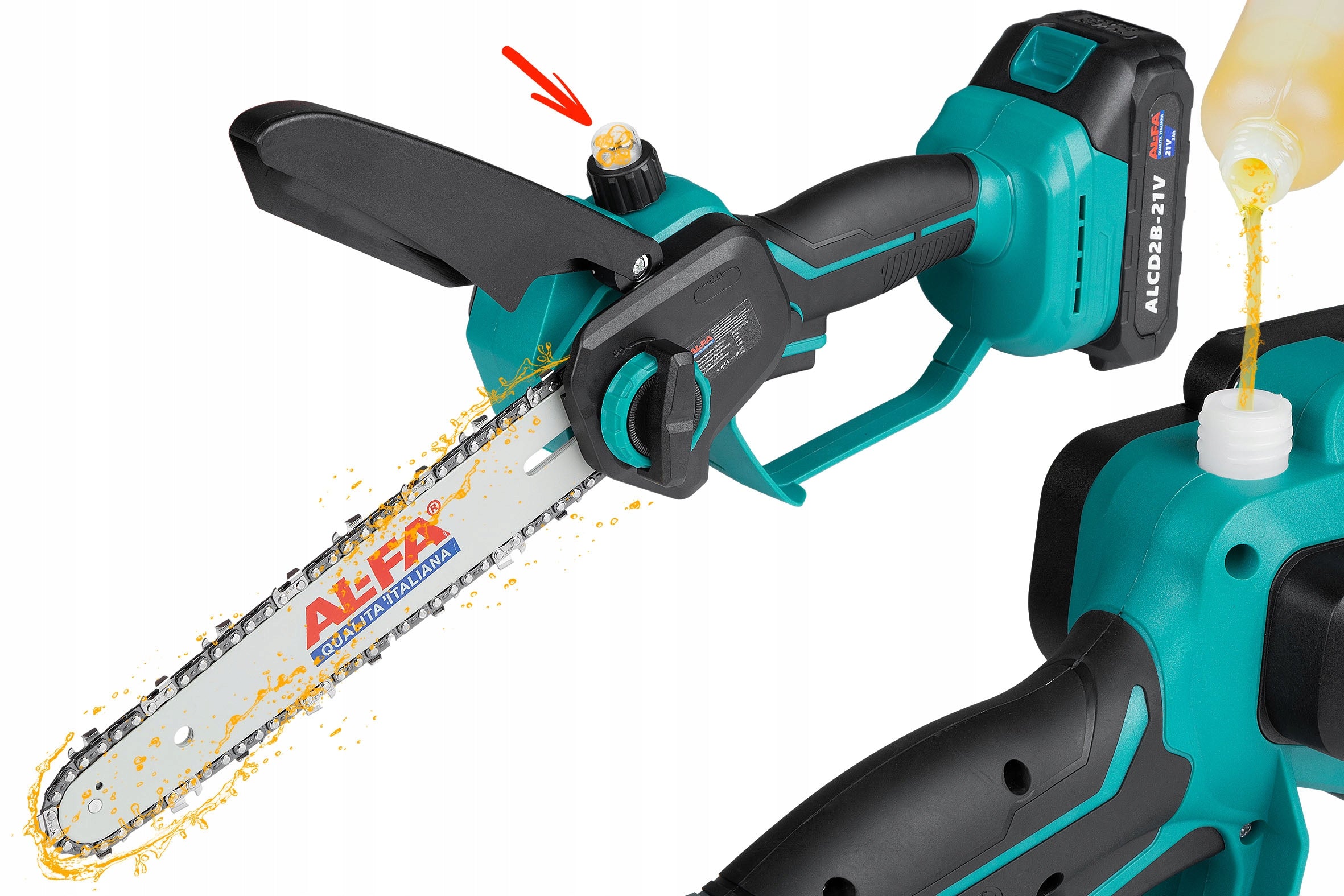 CORDLESS Chainsaw 8" BRUSHLESS Chain Lubrication Chain speed 24 m/s
