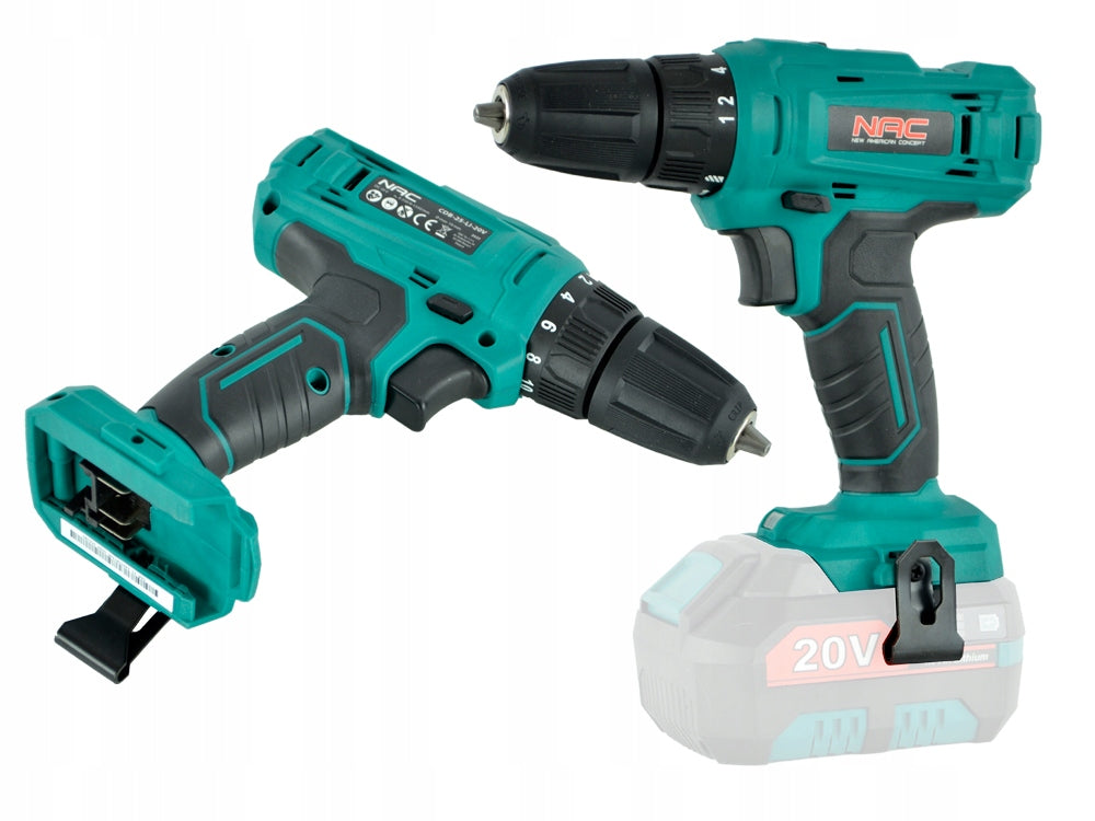 CORDLESS DRILL NAC 20 V 2 GEARS BODY AKUMULTISYSTEM 20 V Manufacturer code 40078
