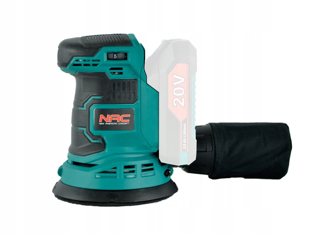 CORDLESS ECCENTRIC GRINDER NAC 20 V AKUMULITISYSTEM 20 V 125 BODY Manufacturer code 40032