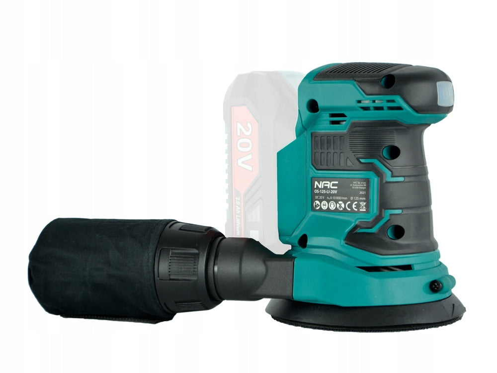 CORDLESS ECCENTRIC GRINDER NAC 20 V AKUMULITISYSTEM 20 V 125 BODY Packaging status original