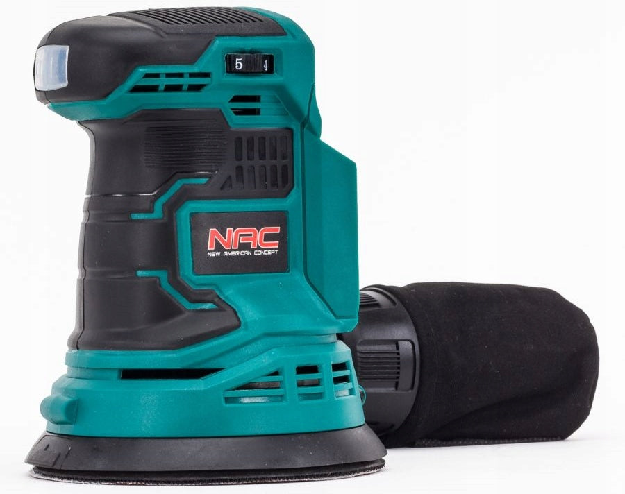 CORDLESS ECCENTRIC GRINDER NAC OS-125-LI-20V DIAMETER 125MM Packaging status original