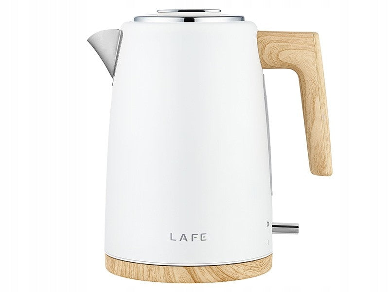 CORDLESS ELECTRIC KETTLE 1,7l STRONG 2200W WHITE STEEL INOX Brand Lafe