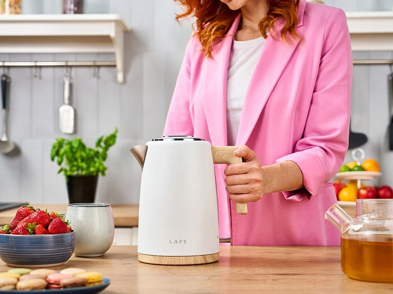 CORDLESS ELECTRIC KETTLE 1,7l STRONG 2200W WHITE STEEL INOX Power 2200 W