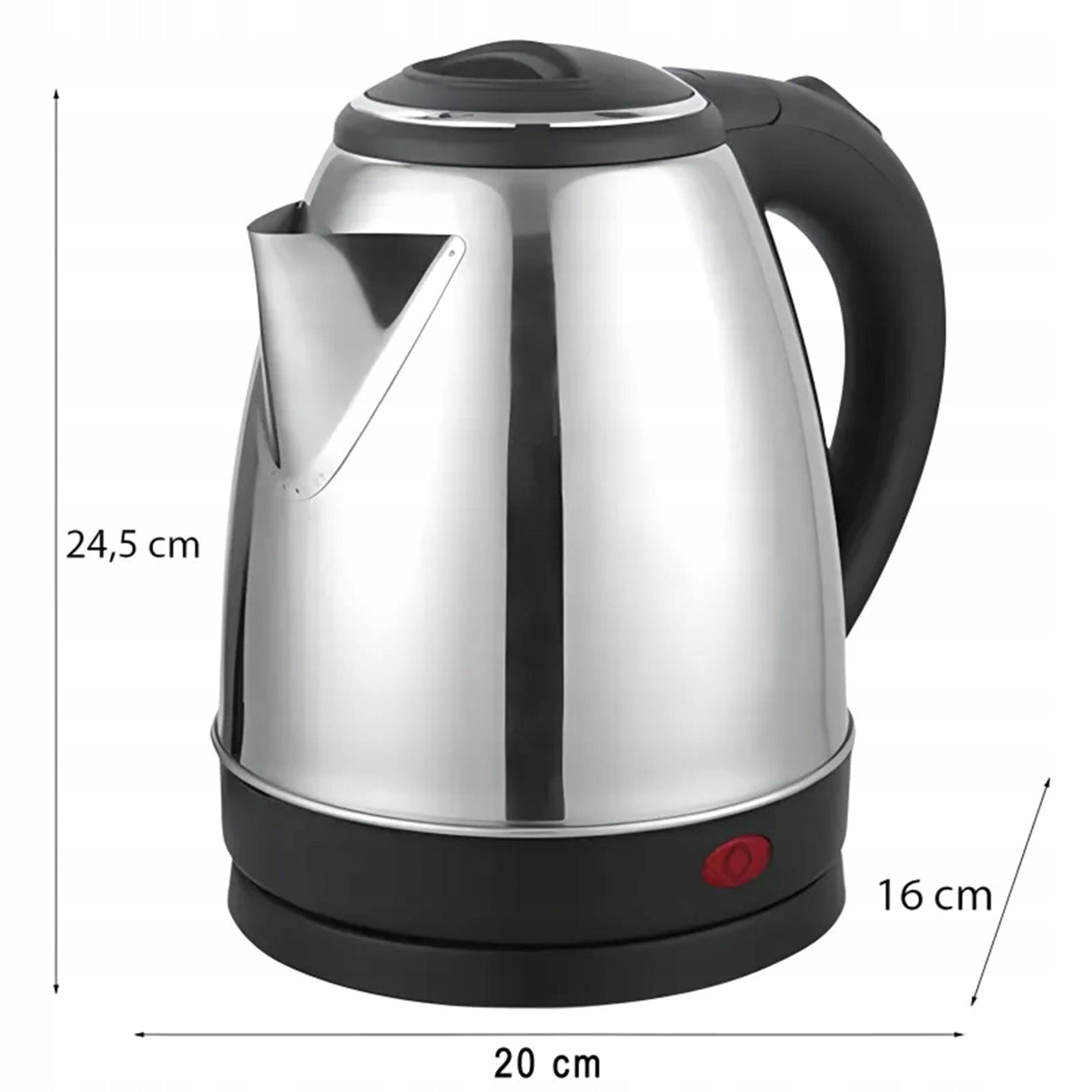 CORDLESS ELECTRIC KETTLE 1500W 1,8l STAINLESS STEEL Manufacturer code E212
