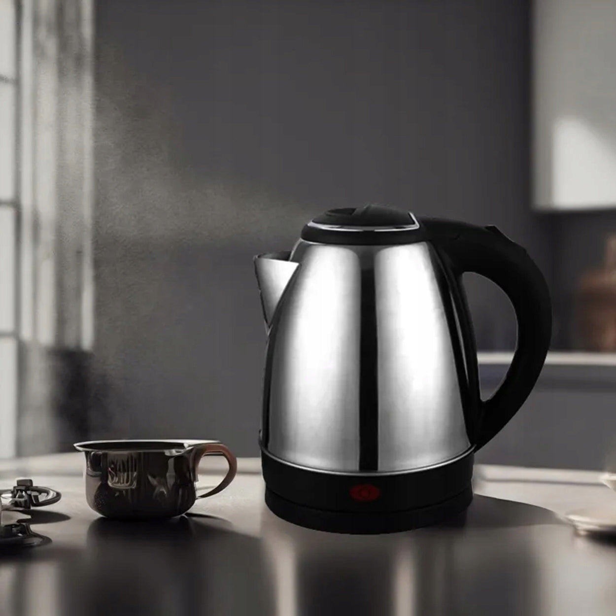 CORDLESS ELECTRIC KETTLE 1500W 1,8l STAINLESS STEEL Material metal