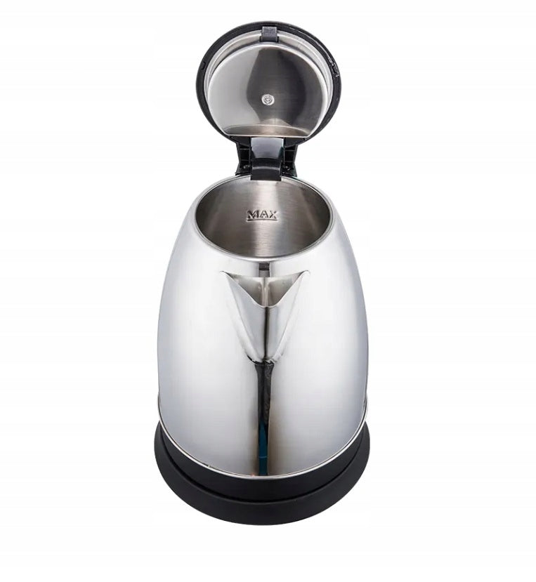 CORDLESS ELECTRIC KETTLE 1500W 2L LARGE SILVER STAINLESS STEEL Material metal