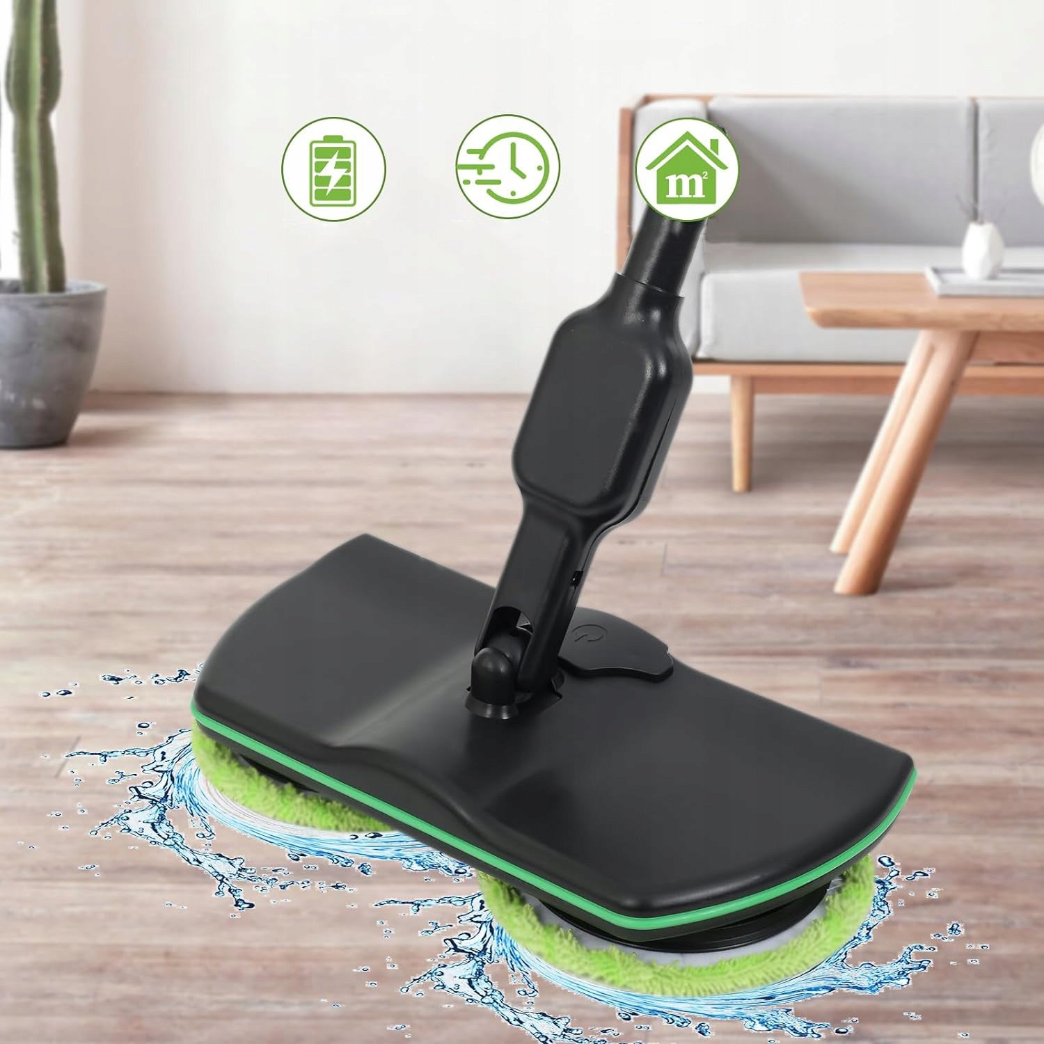 CORDLESS ELECTRIC MOP, ELECTRIC FLOOR BRUSH, 180 ROTATION Packaging status original