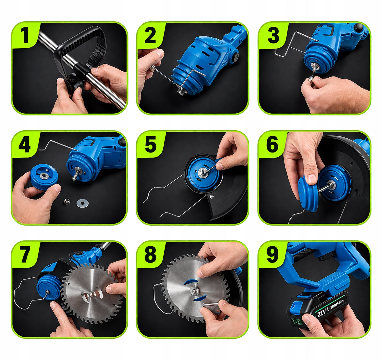 CORDLESS GARDEN GRASS TRIMMER FOR LINE BATTERY SCYTHE BRUSH CUTTER Tool weight 2.5 kg