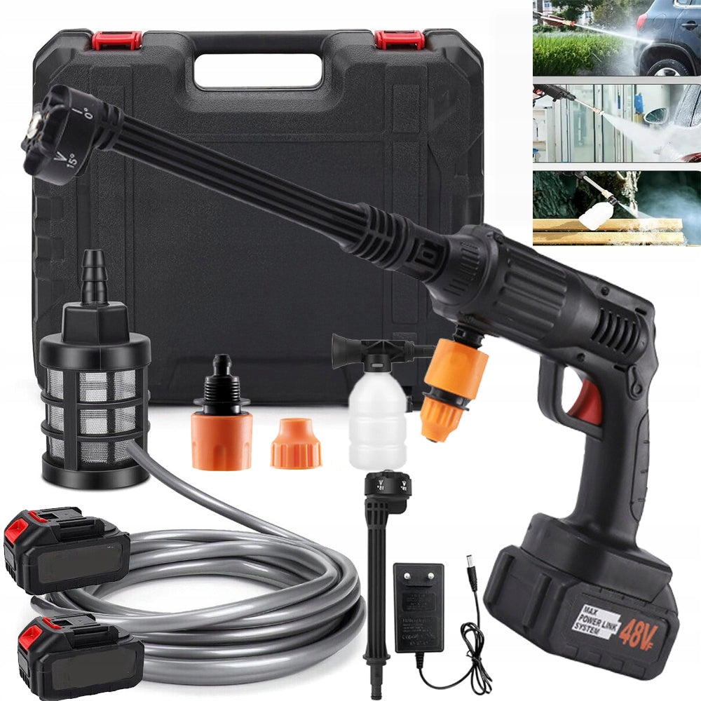 CORDLESS GARDEN PRESSURE WASHER FOR CLEANING CUBE WINDOWS SET 48V